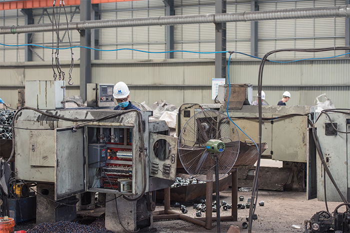 齐齐哈尔网架配件-锥头加工车间